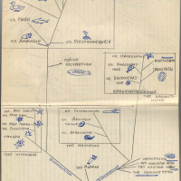 Тетрадь студента первого курса географического факультета Г. Н. Амеличева для практических работ по метеорологии и климатологии. Из личного архива Г. Н. Амеличева.