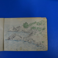 Блокнот с рисунками В. Н. Михайлова. Фонды Музея истории КФУ