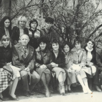 В. Н. Михайлов со студентками. Фонды Музея истории КФУ